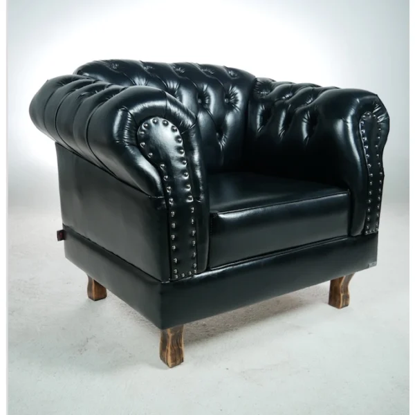 Poltrona Chesterfield Duque - Corano Preto