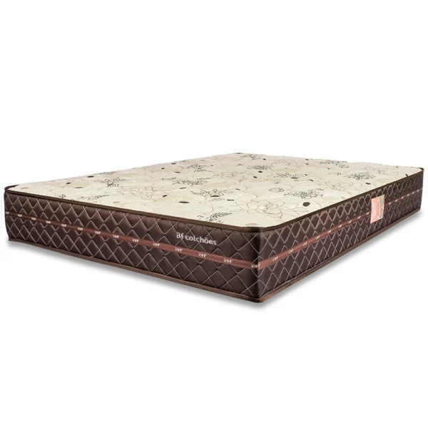 Colchão Casal Ortopédico Firme Espuma D33 Antialérgico Certificado Bege 138x188x24cm - bf Colchoes