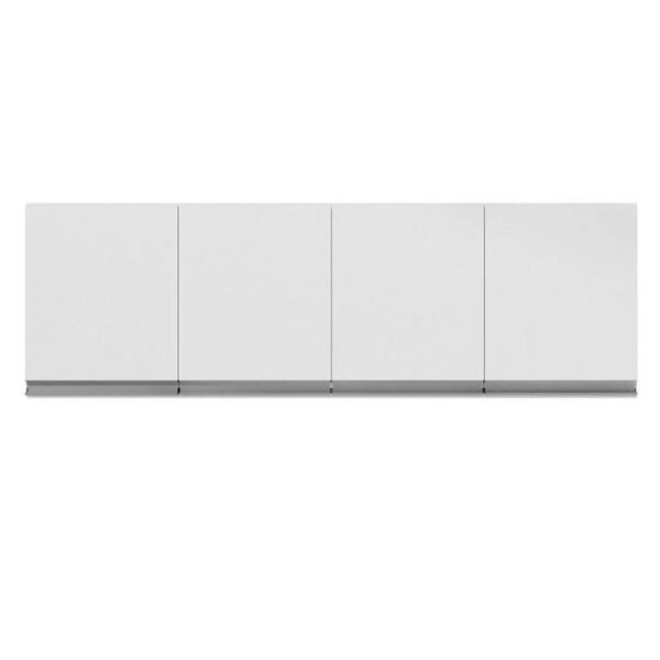 Armário Aéreo para Cozinha Andréia 4 Portas Branco Brilho - ajl