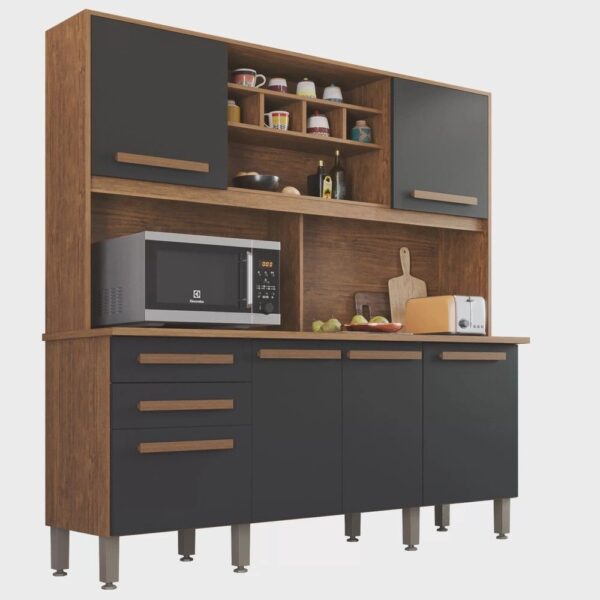 Armário para Cozinha 6 Portas 2 Gavetas Luna Plus